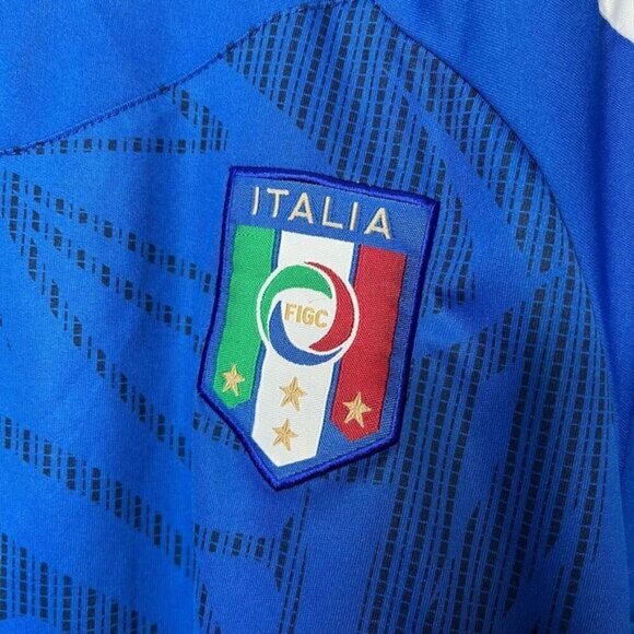 Italia Men’s Medium Puma Soccer Jersey Football Shirt Blue 2010 2011 Azzurri - Picture 4 of 14